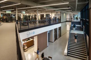 St Leo University - Health and Fitness - Interior Staircase from second level